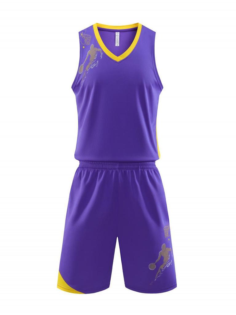 Set Uniformă Baschet Adulți Calitate Înaltă Uscare Rapidă – Vestă Respirabilă Fără Mâneci, Numere Personalizabile, Ideal pentru Studenți Universitari