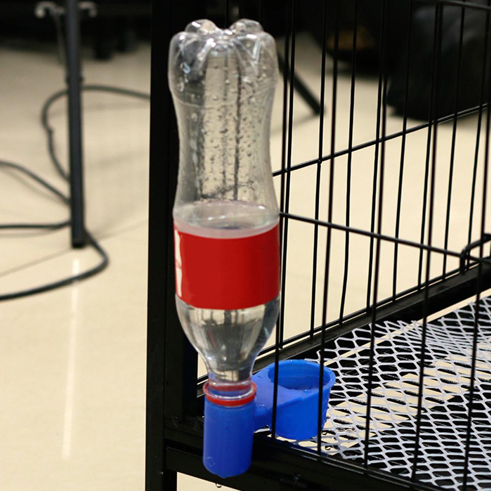 Pet Bird Dove Drinker Bowl Quail Water Cups Bottle Cat Chicken Pigeon Parrot Hamster Double Nozzle Water Guide Drinking Bowl