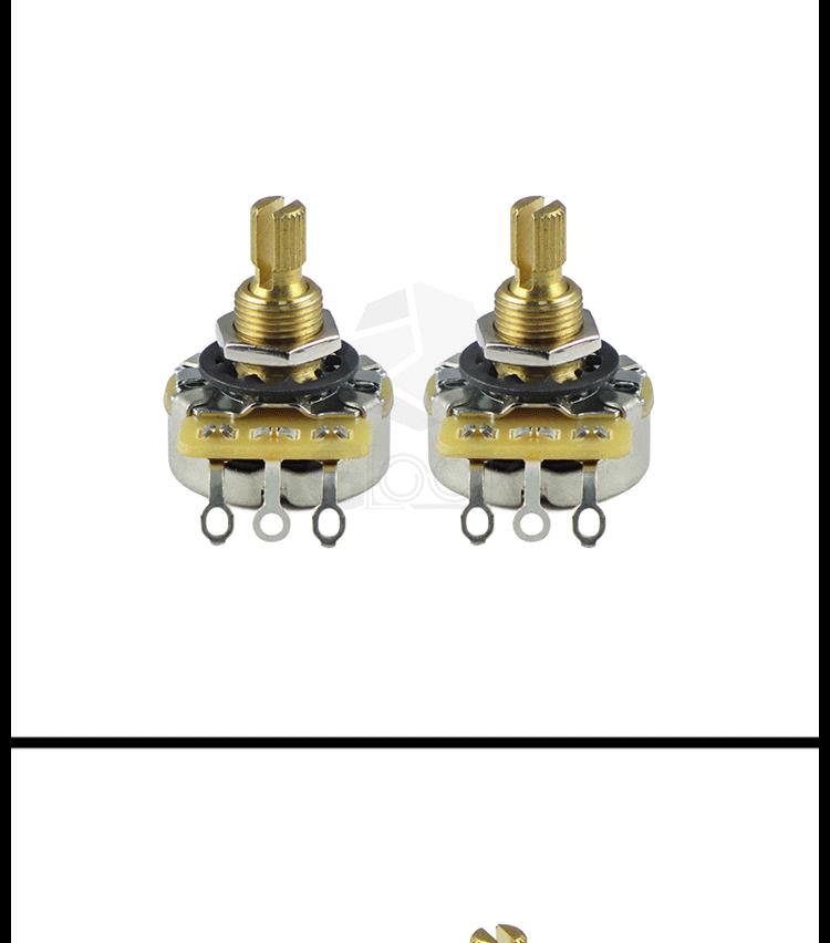 Manopola Potenziometro CTS 500K Originale con Albero in Rame per Tono & Volume Chitarra Elettrica/Basso.