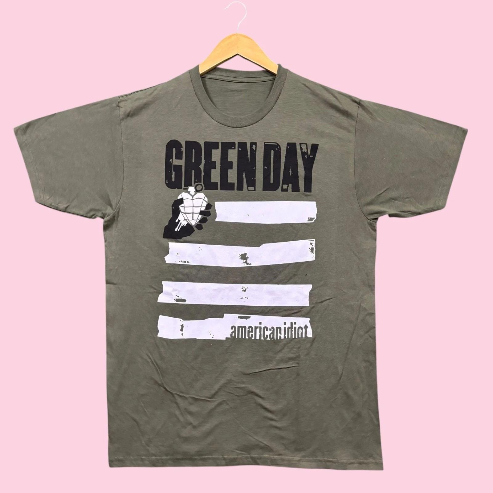 Green day American Idiot Album Flag Rock Band Tee L 2XL