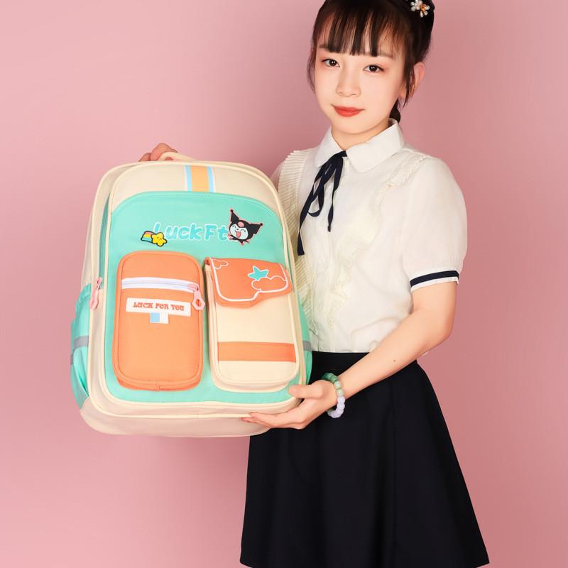 Adorable Multicolor Casual Backpack For Boys And Girls With Large Capacity For School Use