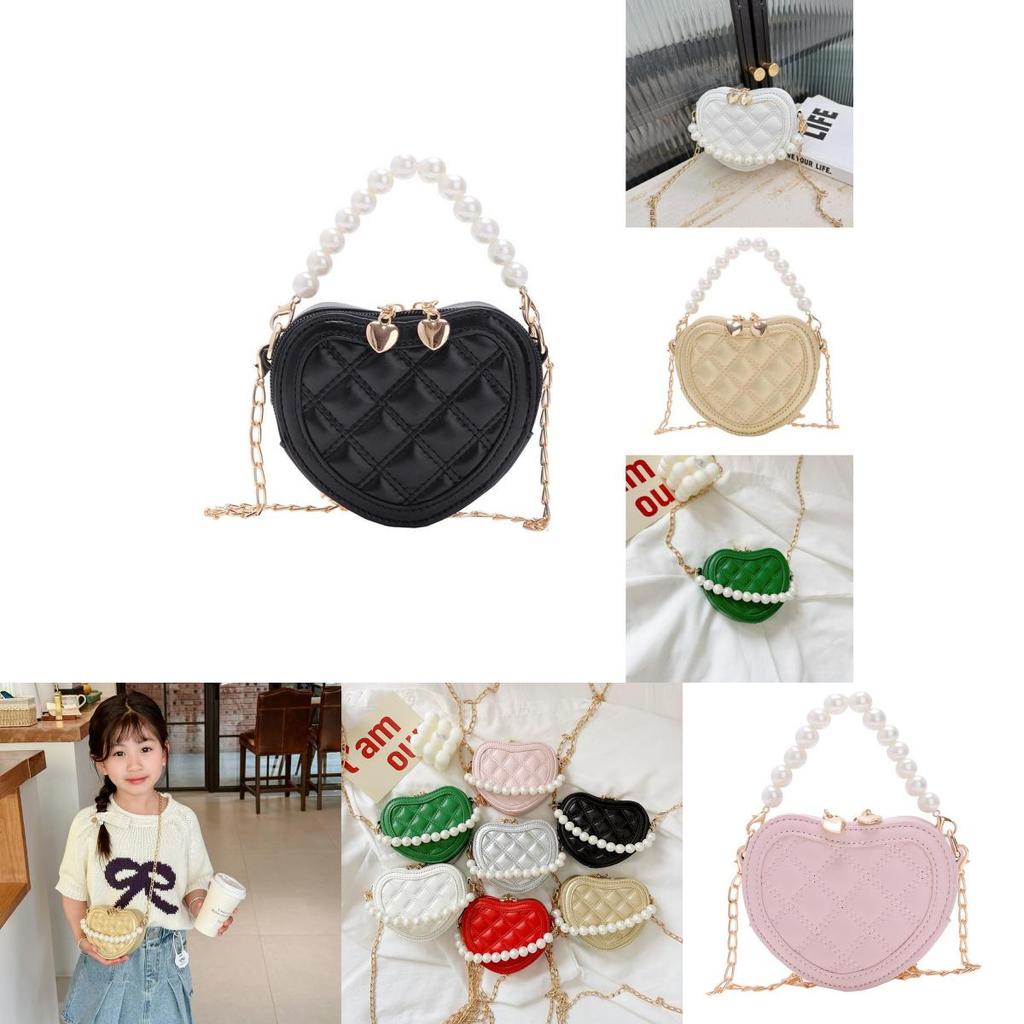 Trendy And Stylish Kids Shoulder Bag With Quilted Pattern Cute Heart For Boys And Girls