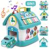 1pc Interactive Educational Toy House, Durable Plastic Learning Playset with Colorful Buttons and Switches, Enhances Hand Eye Coordination for Kids