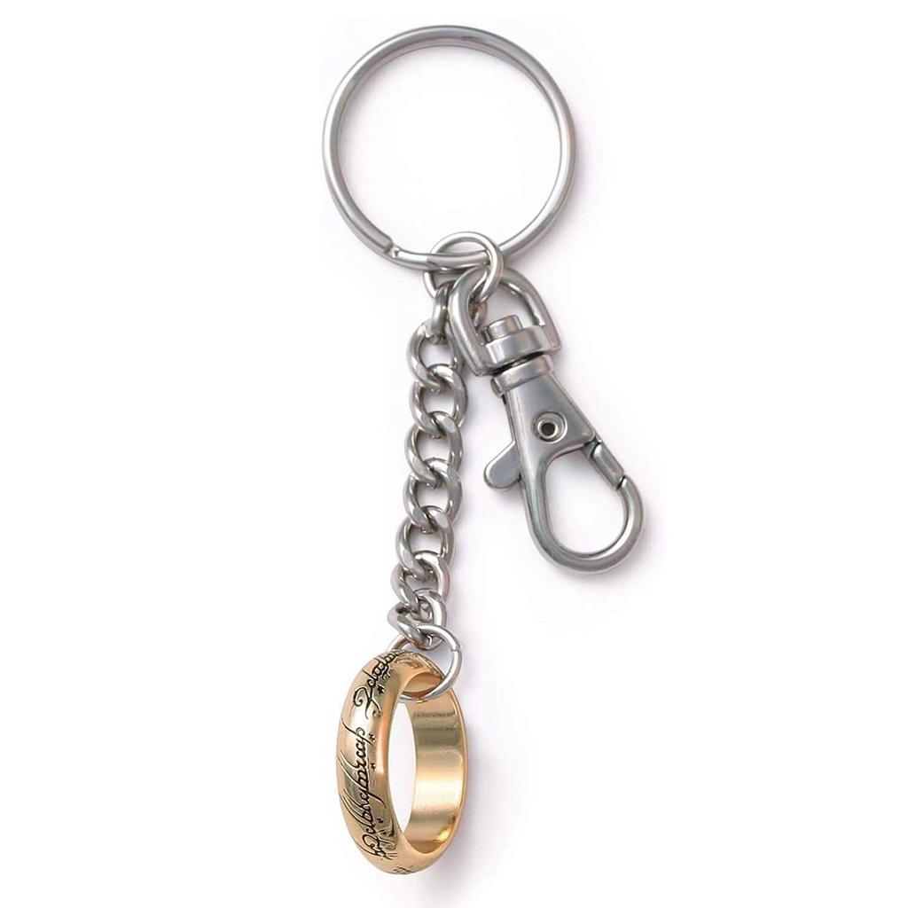 The Noble Collection LOTR Lord of the Rings Engraved Ring Keychain [Parallel Import]