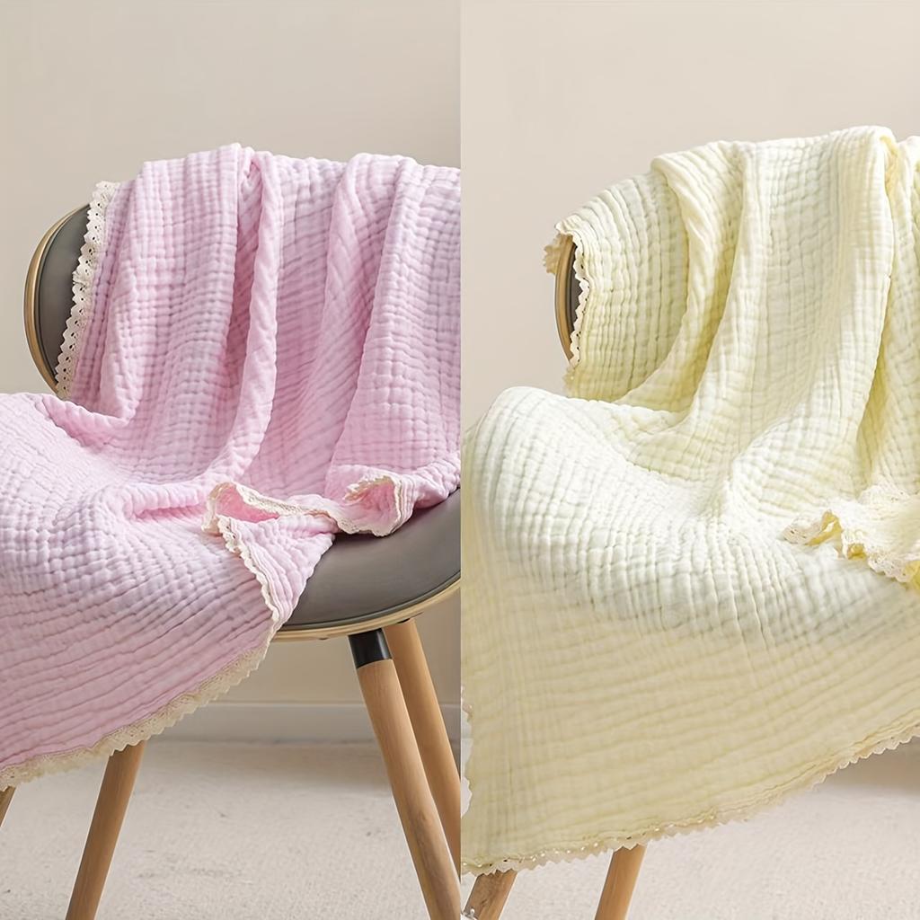 2pcs 6-Layer Cotton Soft Absorbent Quick-Dry Towels, Breathable Cotton Material, Ideal for Home and Bathroom Use