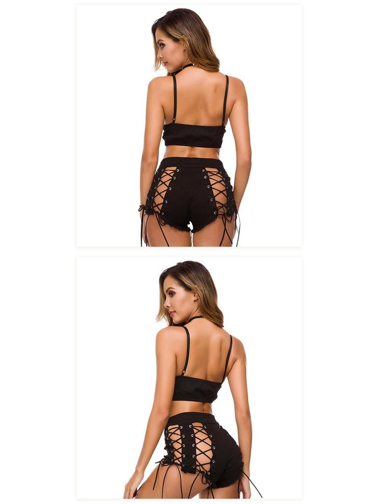 860# New European and American Women's Denim Shorts - Summer/Autumn Sexy High-Waisted Hot Pants for Nightclub.