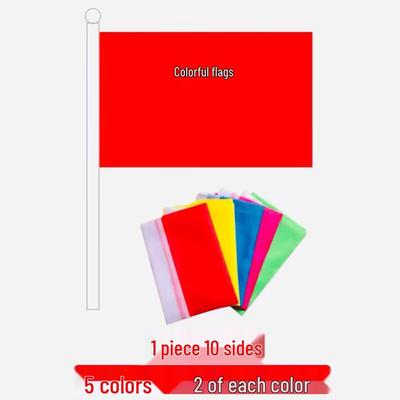 Bingfu Multi-Color Horizontal Advertising Flags - 10 Pack