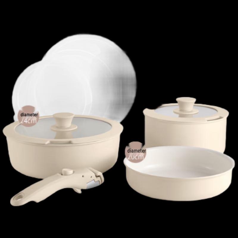 Desland Zhiwei Series Titanium Ceramic 9-Piece Non-stick Cookware Set