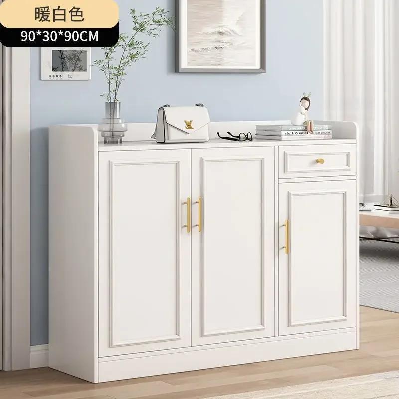 Living Room Furniture Household Shoe Cabinet High Capacity To Ground Storage Doorway Modern Simplicity Multifunctional Scarpiere