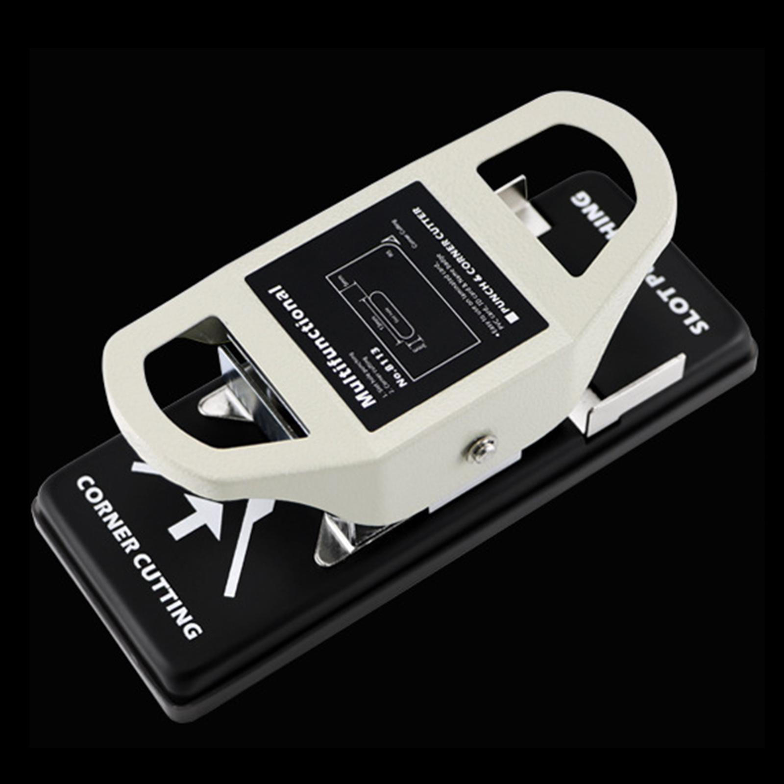 

Дырокол для пробивки пазов, сверхмощный, 2 в 1, ручной триммер углов, двойное использование для фото, бизнеса R5 with location