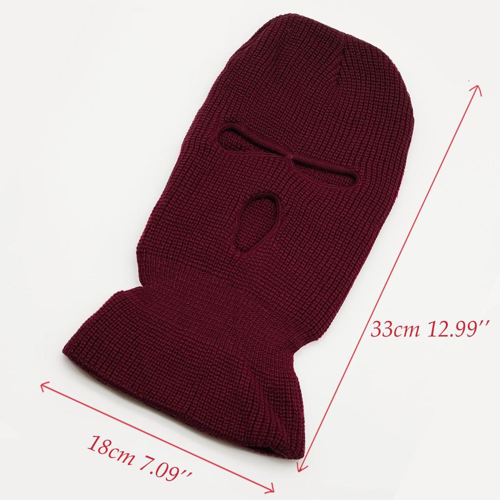 [Trifong] Balaclava, Cold Protection, Red, Balaclava, For Winter, Not Stifling,