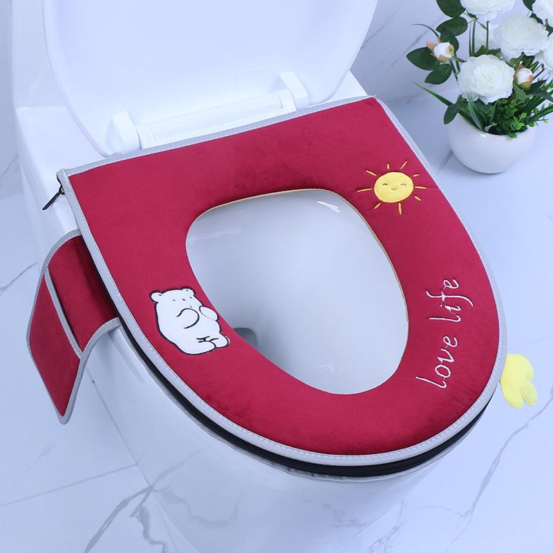

Toilet seat cushion zipper comfortable summer new toilet seat household toilet cover toilet cover