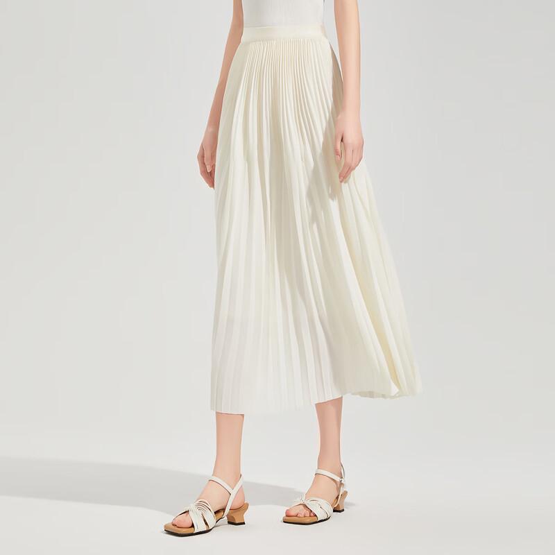 

Women s Elegant Pleated Midi Skirt M