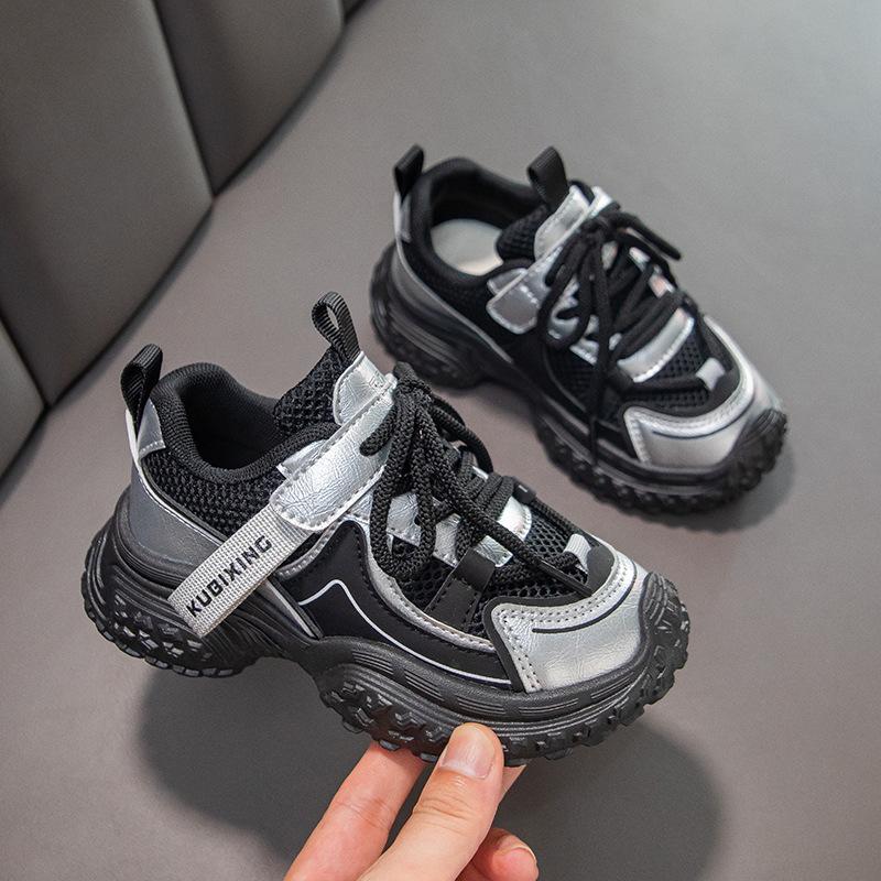 

2025 spring and autumn mesh sports shoes breathable campus girls dad shoes cushioning casual sports shoes 37