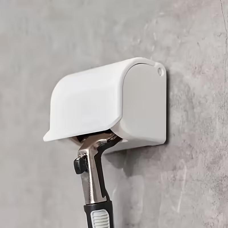 Manual Shaver Storage Rack Self Adhesive Rust Resistant 1Pcs Holder for Guest Bathroom Shower Storage Organization