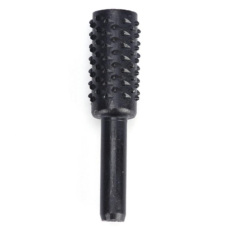 5Pcs Black Steel Rotary Burr Set 1/4'' 6Mm Shank Wood Rasp Drill Bits Home Tool