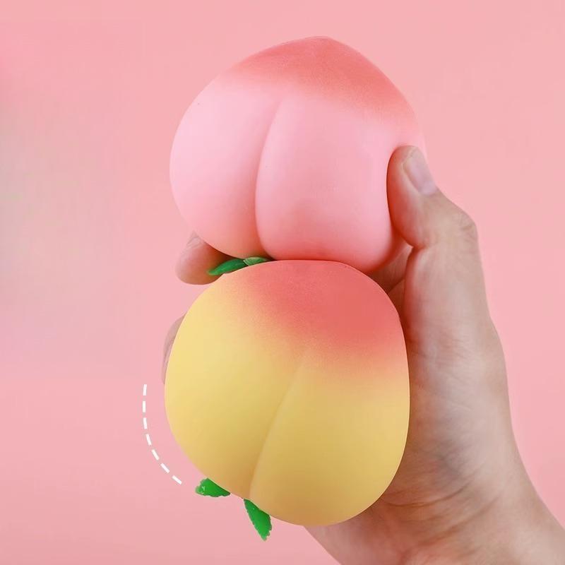 Creative decompression simulation peach, big peach, kneading and slow rebound stress relieving toy