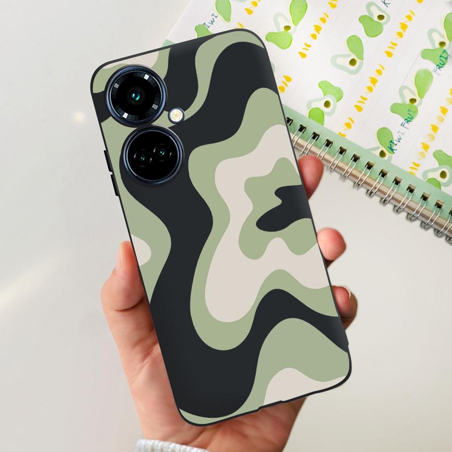 For Tecno Camon 19 Case Camon 19 Pro 5G CI7n Astronaut Silicone Cover For Tecno Camon19 Neo Phone Case Soft Cute Black TPU Cover