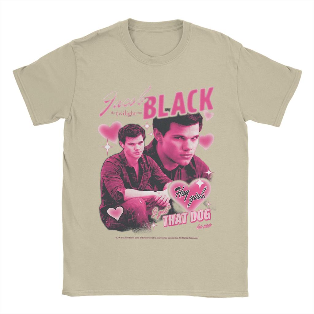 Unisexs Twilight Team Jacob Pink Hearts Valentines Day Crush Movie T Shirts Cotton Tees Short Sleeve TShirt ONeck Tee Shirt