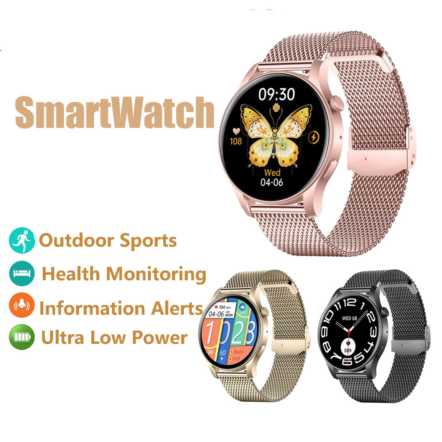 

Fashion New Multi-function Bluetooth Sports Bracelet Smart Heart Rate AMOLED1.43 Blood Oxygen Health Watch Men Women Sports Bracelet чорний