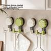 1-5Pcs Strong Vacuum Suction Cup Hooks-Reusable Waterproof No Punching,Single/Double for Bathroom Kitchen,Towel Clothes Hanger