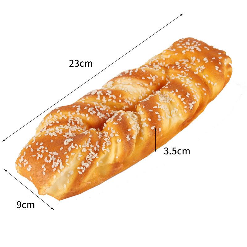 Umělý chléb Dort Toast Měkký PU Model bagety Potravina Falešný chléb Simulační ozdoby Pekárna Dekor Fotografie Rekvizity
