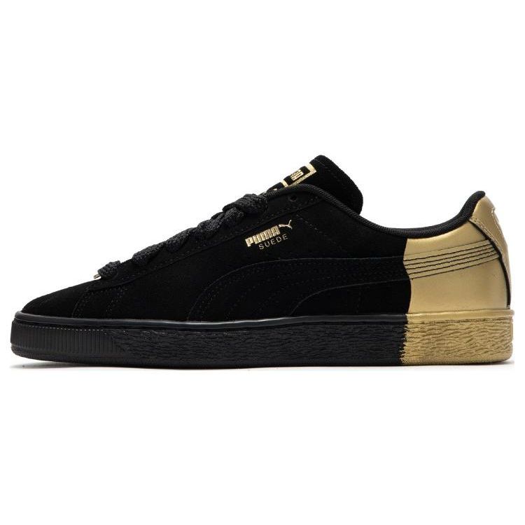 

Puma Suede Dance Crew Удобные Универсальные Легкие Низкие Кроссовки Унисекс Кроссовки Черный Золотой 398306-01 35.5