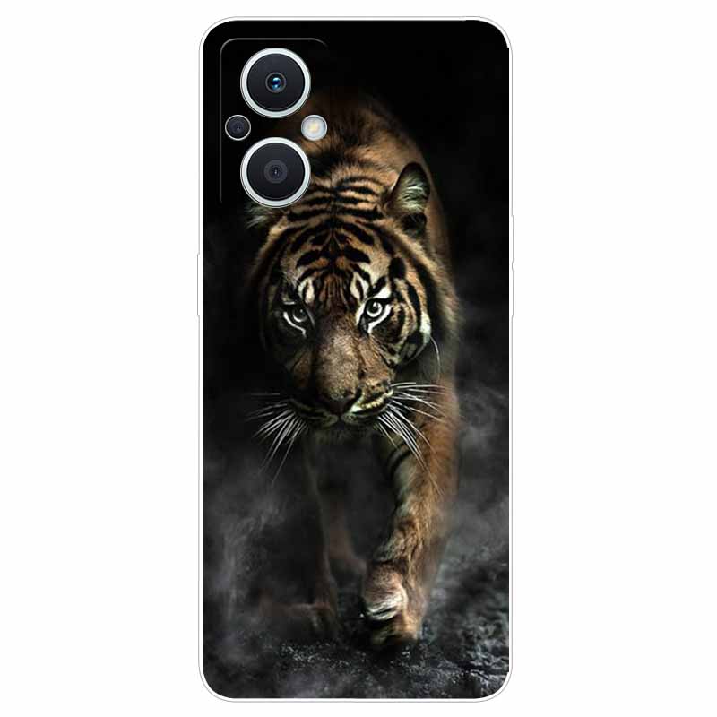 Soft Case for Reno8 Lite Cover Print TPU Silicone Clear Funda Cases for OPPO Reno 8 Lite 5G Case Reno8Lite Slim Landscape Cat