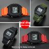 W218H Resin Silicone Band for Casio AE-1200 AE-1100 SGW-300 SGW-400 MRW200 Watch, Replacement Strap Sport Wristband