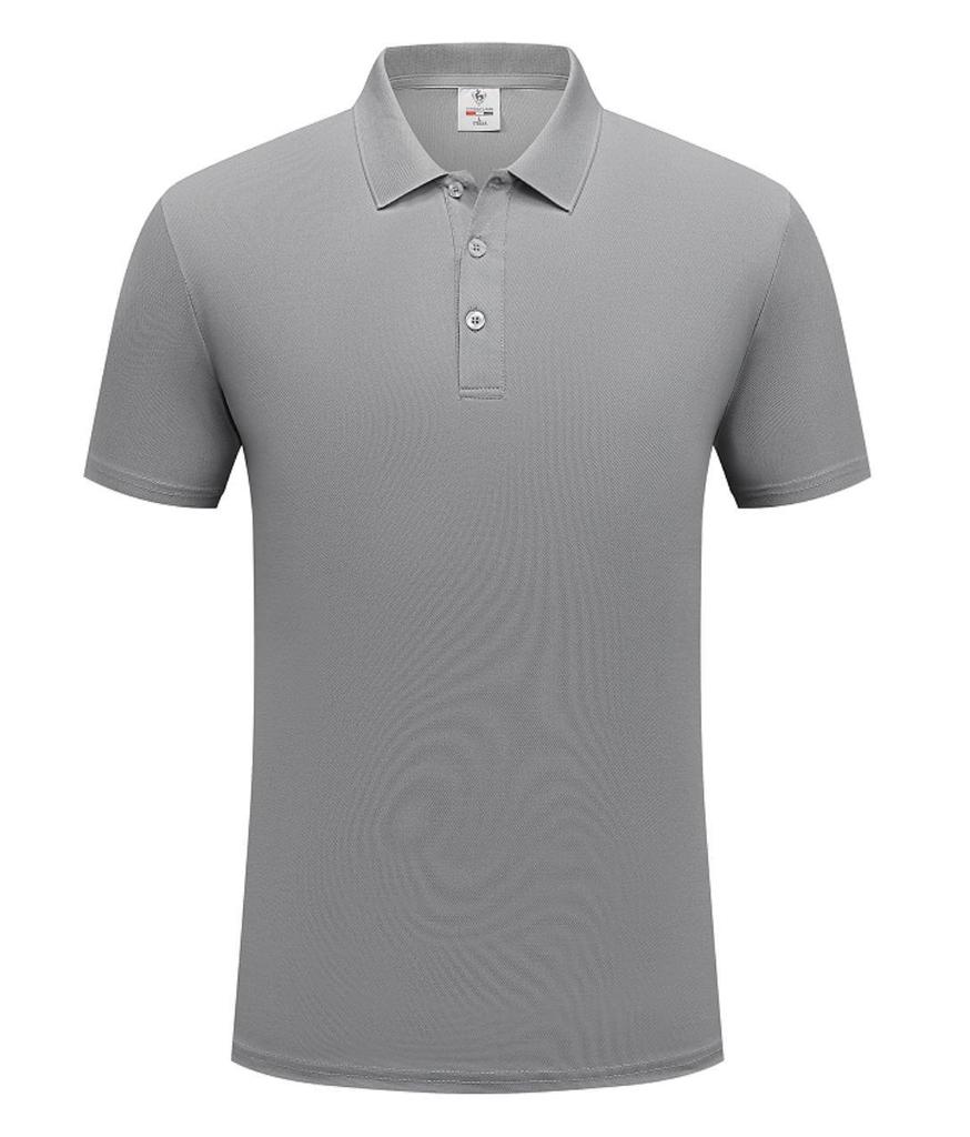 Spring/Summer Unisex Simple Short Sleeve Polo - Men's Solid Color Turn-Down Collar Sports Shirt