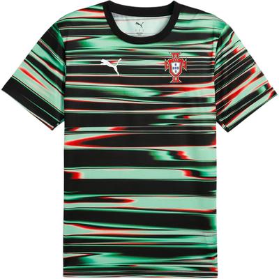 Drycell Portugal Aufwärmtrikot mit Farbverlauf Rundhals Kurzarm Fußballshirt Herren Tops Schwarz Grün 779612-18