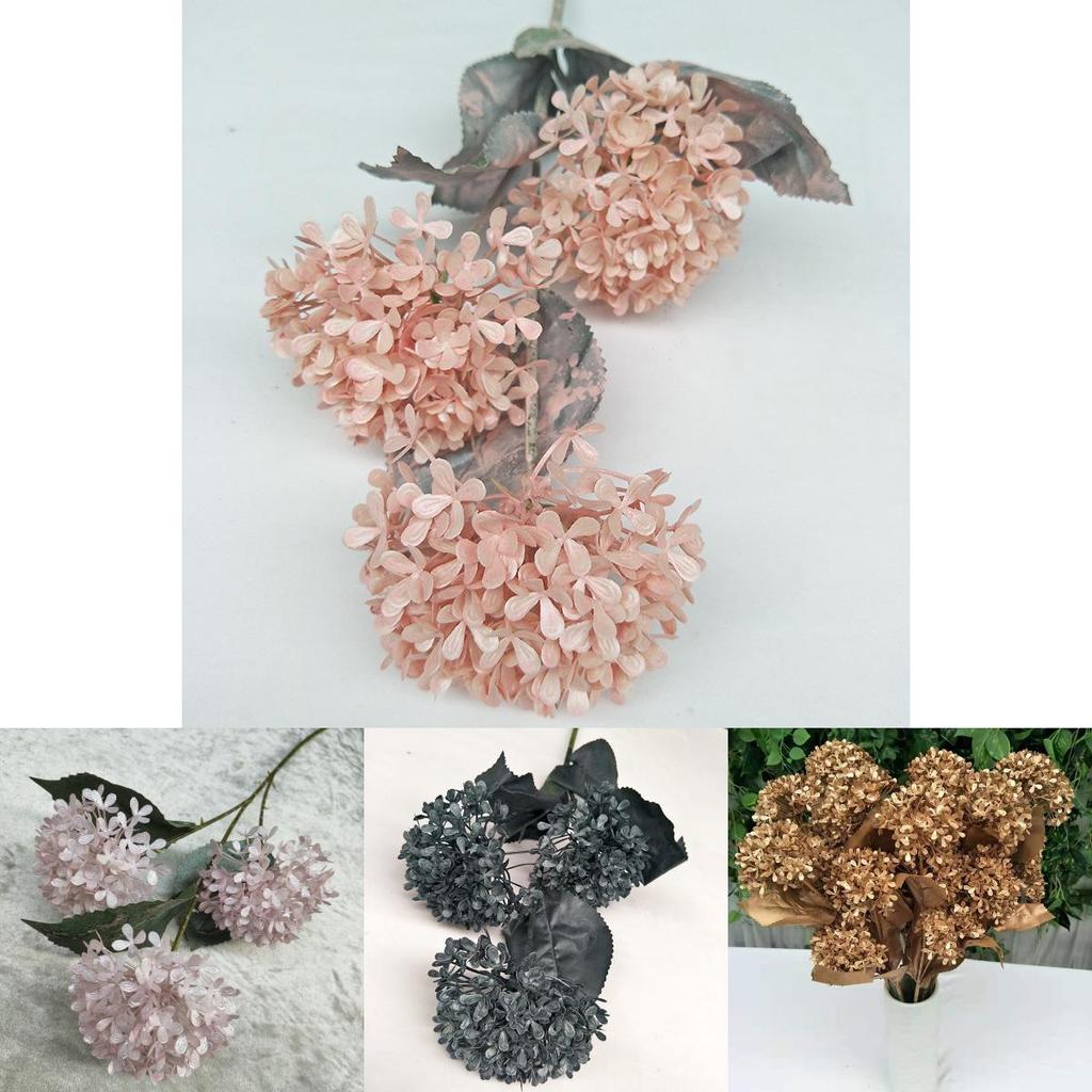 Schneeballhortensie Künstliche Stiele Mehrfach verzweigt Für Hochzeit Zuhause Geschenk Deko