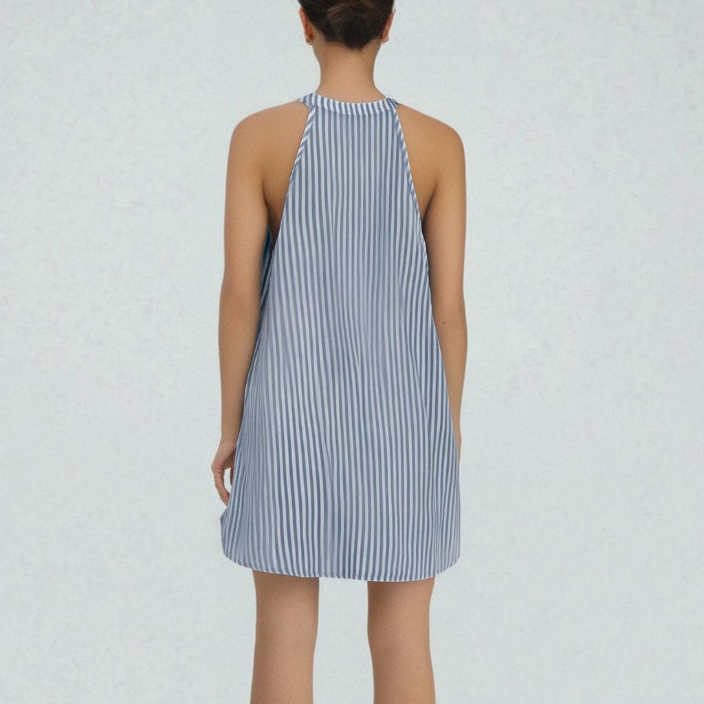 Women's Dresses Casual Sleeveless Striped Dresses