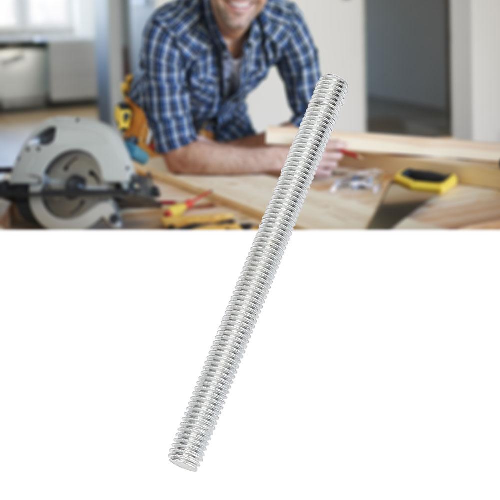 10pcs Galvanized Iron M8*100mm M8 Threaded Rod Bar for Woodworking 3045 Sliding Slot