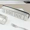 Stainless Steel Spoon Fork Storage Box Ventilated Draining Chopsticks Cage Rustproof Large Capacity Cutlery Holder for Kitchen