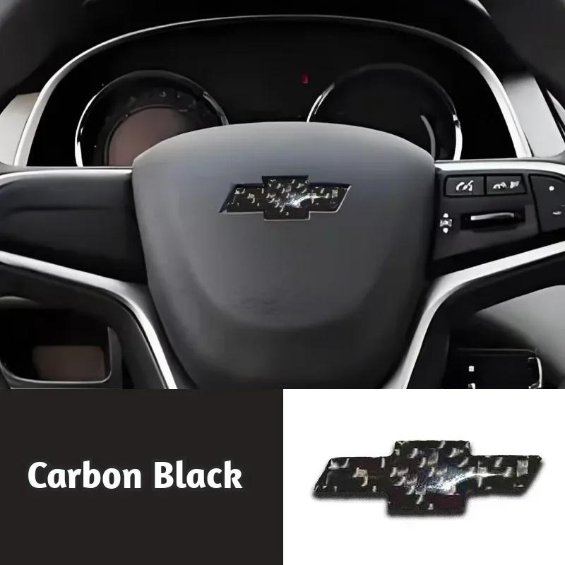 

Carbon Fiber Car Steering Wheel Center Sticker Emblem for Chevrolet Sail Aveo Cruze Malibu Spark Orlando Captiva SS Trax Lacetti