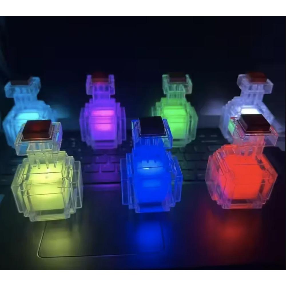Mini MC Game Night Light Change Color Liquid Medicine Bottle Model Type C Rechargeable Game Room Atmosphere Decoration Toy Gift