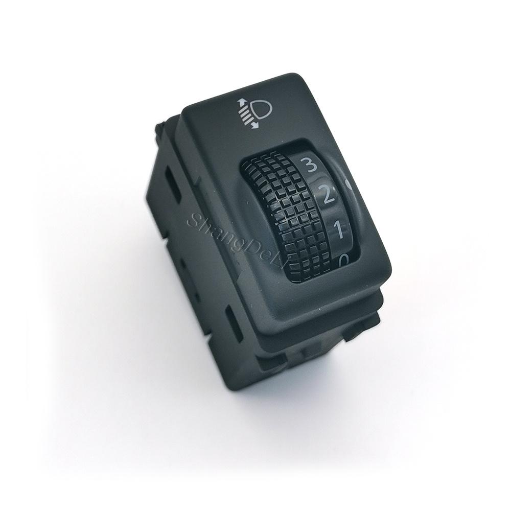 1PC Headlight Height Adjustment Control Button Lamp Level Regulator Switch For Nissan Qashqai Tiida Sylphy X‑Trail 2006‑2011