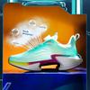 Summer new breathable mesh sports shoes for men rotary button soft sole anti-slip youth shock absorbing running shoes