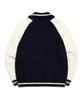 Lee Color Block Zip-Up Cardigan Navy