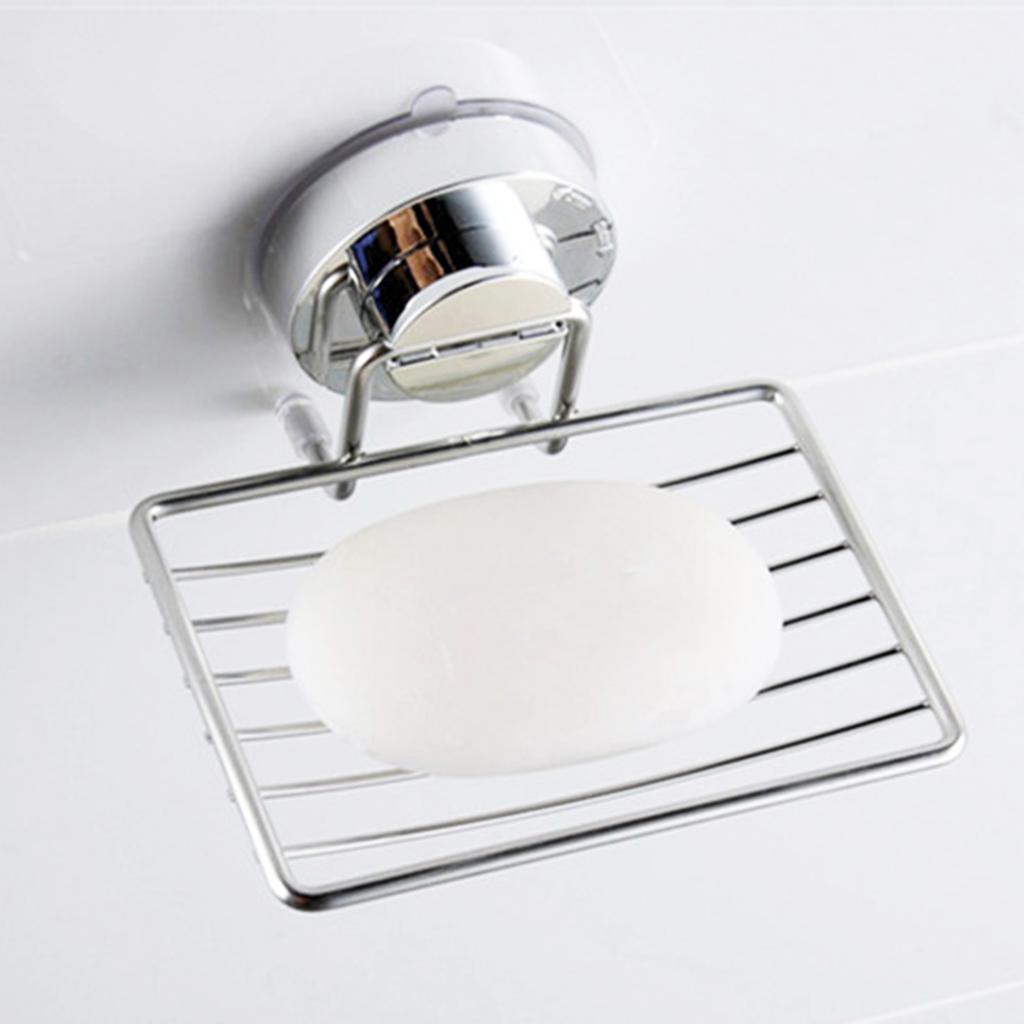 Bathroom Shower Soap Dish Saver Tray Corrosion Resistant Practical Organiser for Home Bathroom Smooth Walls