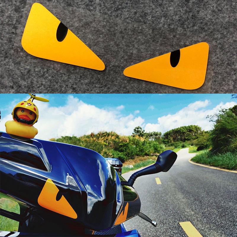 Devil Eyes Car Brake Light Stickers Car Helmet Motorcycle Reflective Stickers Car Sticker Headlight Decal Car Accessories