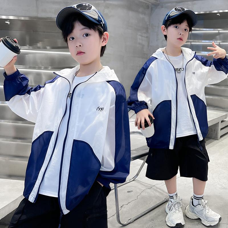 Boys' Summer Thin Sunscreen Clothes Jacket