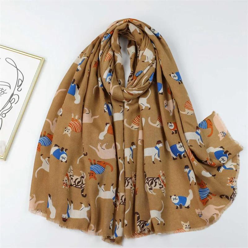 2024 New Fashion Print Ladies Women Scarf Female Cotton Linen Shawl Tassel Four Seasons Muslim Hijab Wrap 90*180cm