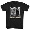 Halloween Tall T Shirt Film Strip Black