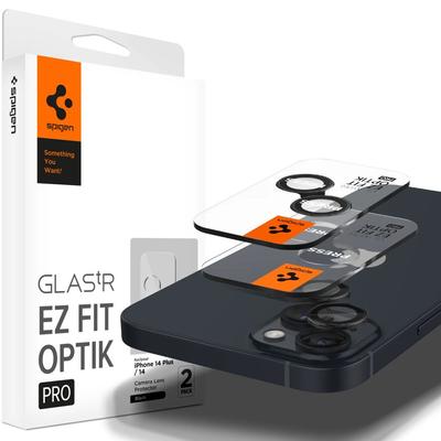 Kameraskydd Spigen Optik.tr Ez Fit Camera Protector 2-pack iPhone 14 / 14 Plus / 15 / 15 Plus Svart