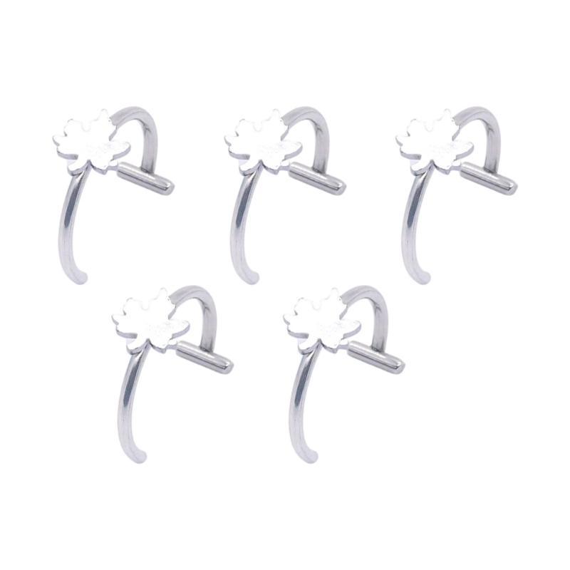 Fashionable Clip On Lip Jewelry Comfortable Wear Stainless Steel Imitation Lip Rings for Special Occasion Outfit