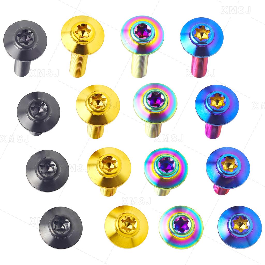 Titanium Bolts M5 M6x10 15 20 25 30 35mm Torx Head Screws for Motorcycle Body Shell Casing Modification Bolt Disc Brake Screw