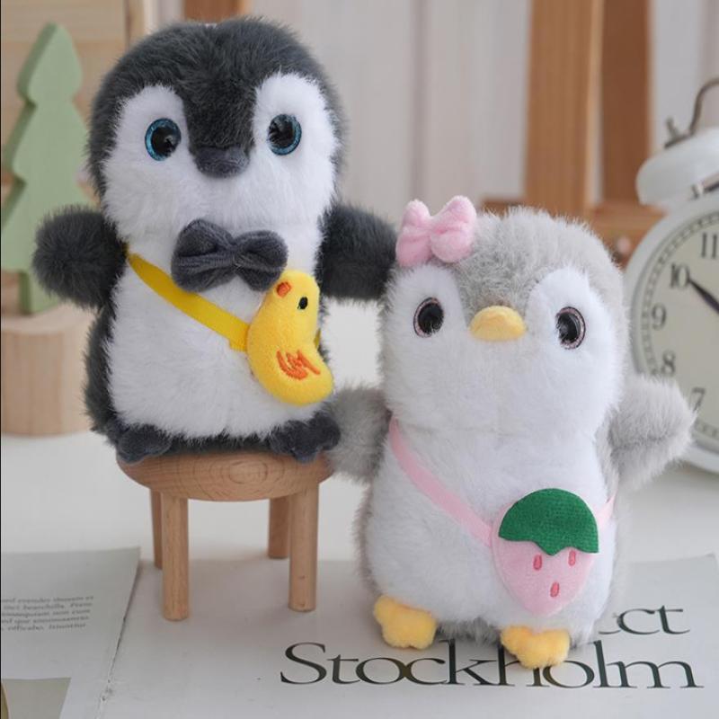 Süßer kleiner Pinguin Plüschtier Schlüsselanhänger Anhänger Rucksack Aufhänger Dekoration Geschenke