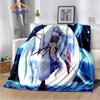 Caricature Inuyasha Fashion Blanket Sesshoumaru Flannel Warm  Portable Super Soft Children  Girls Gift